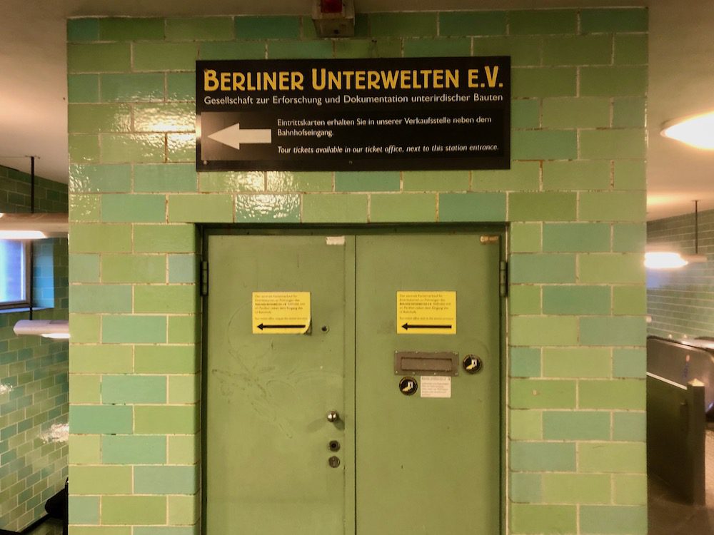 Entrance to air raid shelter